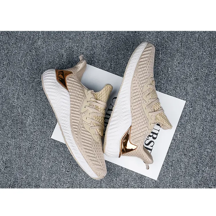 Custom Logo Designer OEM Rubber Outsole Mesh Upper Cheap Wholesale Casual Running Shoes White