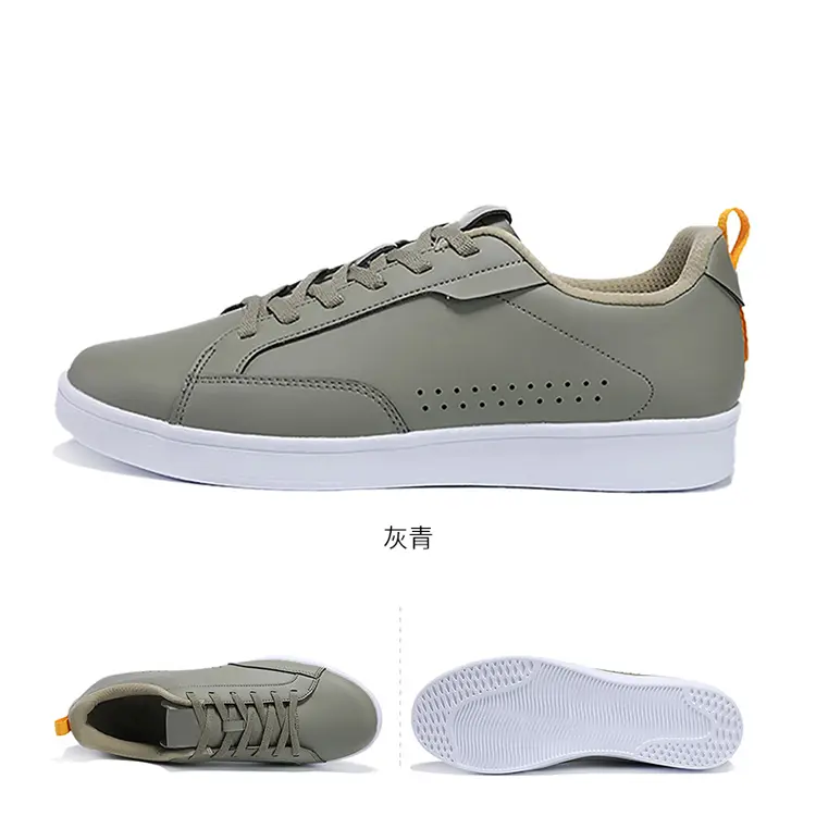 Hot Sale Simple Stylish Young Adult Women for Men Leather Customized BSCI MD Mesh OEM ODM Flat Walking Shoes New Styles Casual